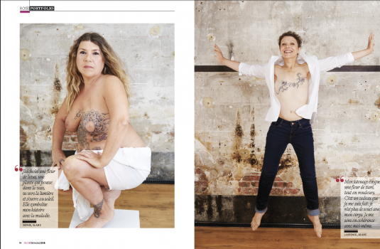 ROSE MAGAZINE / AUTOMNE 2016 / CANCER DU SEIN ET TATOUAGE 