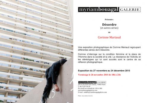 décembre 2015 Galerie Myriam Bouagal , Paris